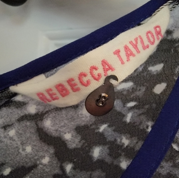 Rebecca Taylor Women's  Lined Floral Pleated  Dress Multicolor Size 8 - Picture 3 of 5